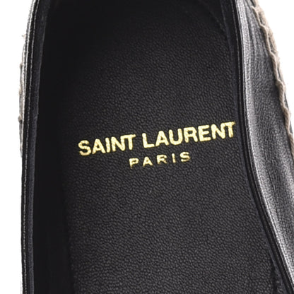 Saint Laurent Nappa Embossed Stars Espadrilles 39 Black 6 of 9