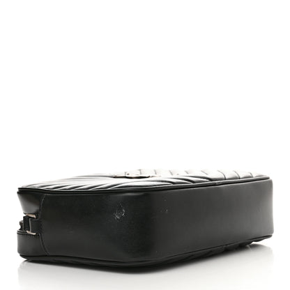 Saint Laurent Calfskin Matelasse Monogram Lou Camera Bag Black 4 of 10