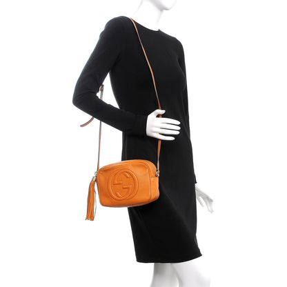 Gucci Pebbled Calfskin Small Soho Disco Bag Curcuma 2 of 12