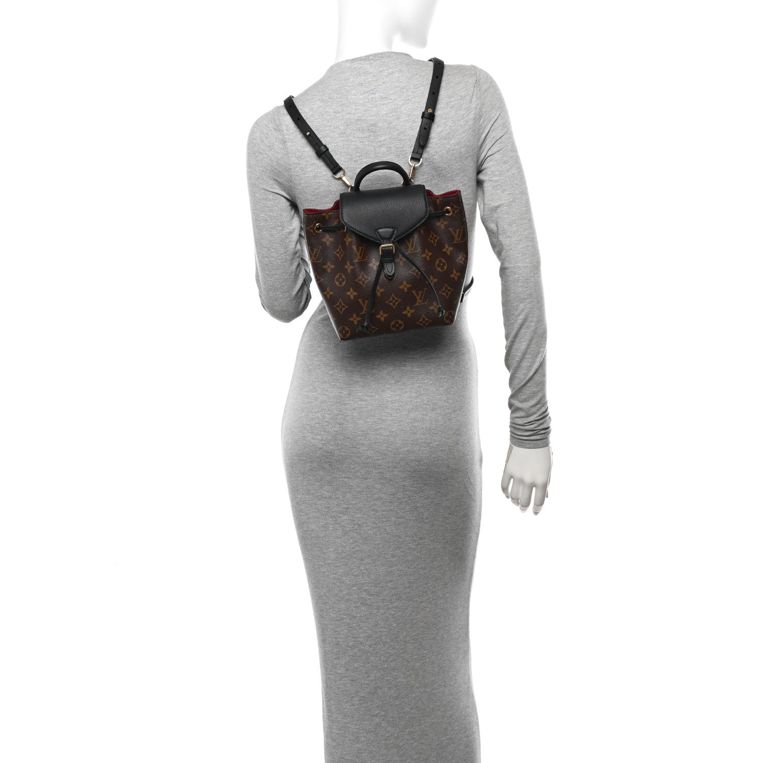 Louis Vuitton Monogram BB Montsouris NM Backpack Black 3 of 9