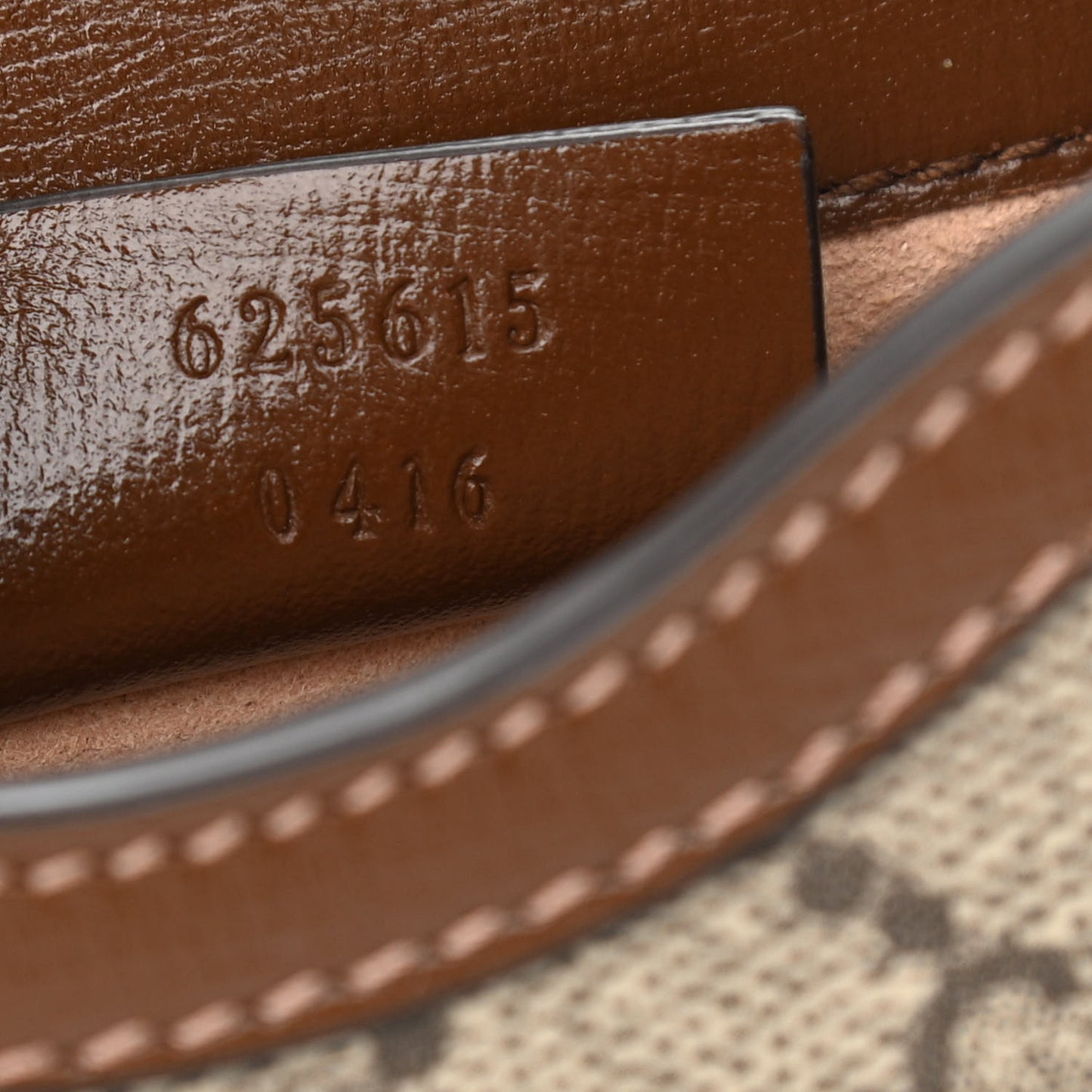 GG Supreme Monogram Mini Horsebit 1955 Crossbody Bag Beige Brown Sugar