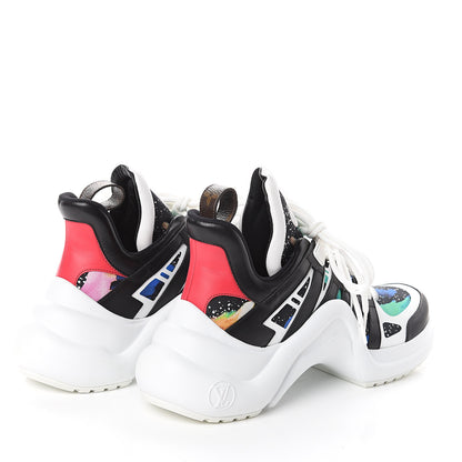 Louis Vuitton Calfskin Monogram Exclusive LV Archlight Sneakers 41 Bleu Digital 4 of 7
