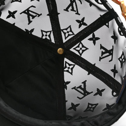 Louis Vuitton Monogram Mesh Cotton Tourist Cap 58 Black 7 of 11