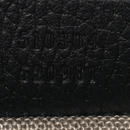 Gucci Dollar Calfskin Small Interlocking G Shoulder Bag Black 7 of 12