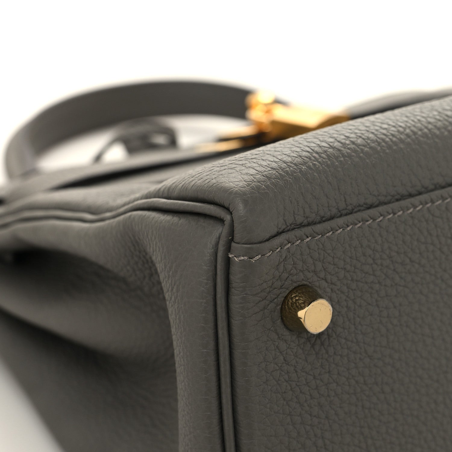Hermes Togo Kelly Retourne 28 Gris Meyer 9 of 13
