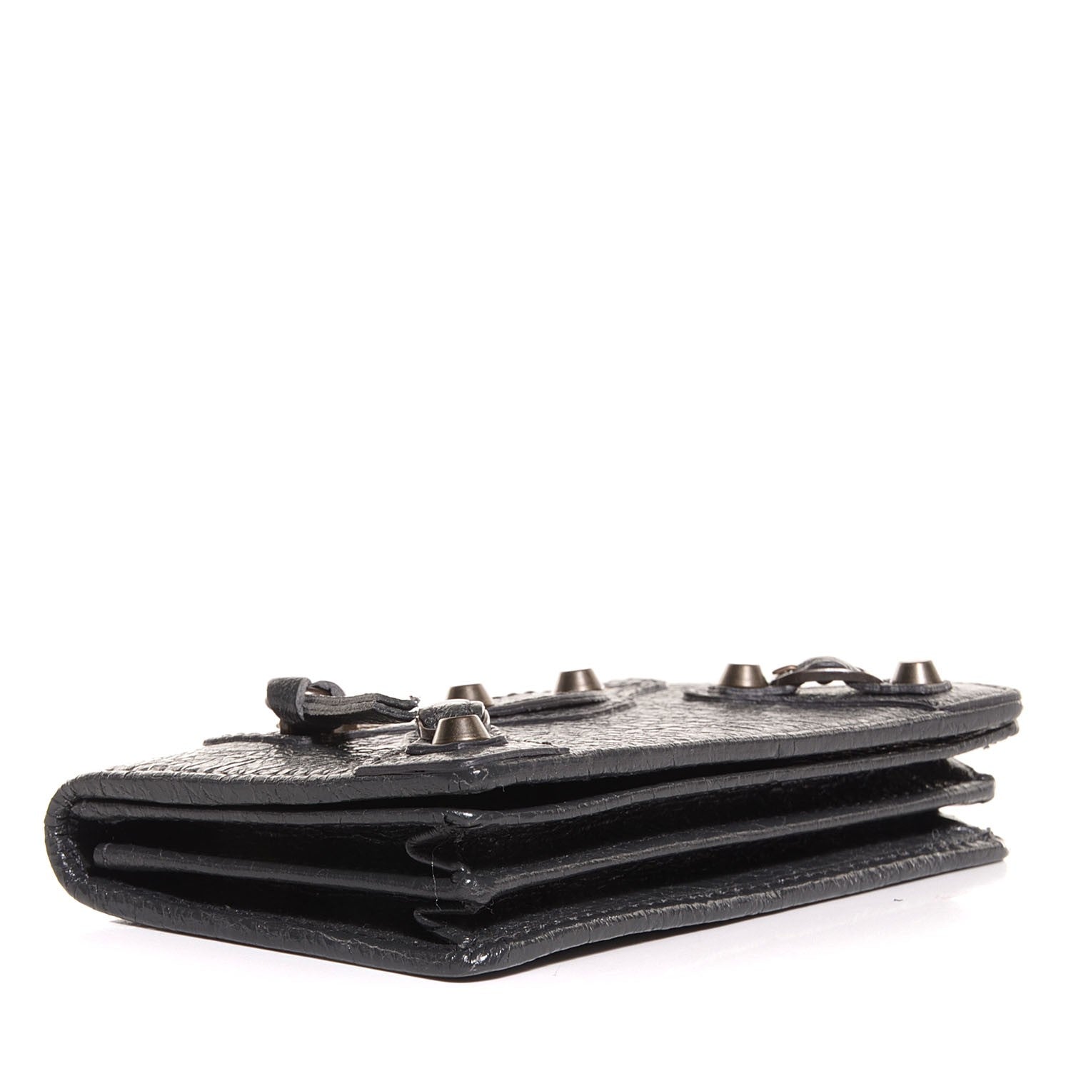 Balenciaga Agneau Classic Hardware Card Case Gris Fossile 4 of 9