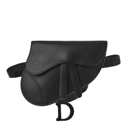 Christian Dior Ultra Matte Calfskin Saddle Belt Bag Black 1 of 10