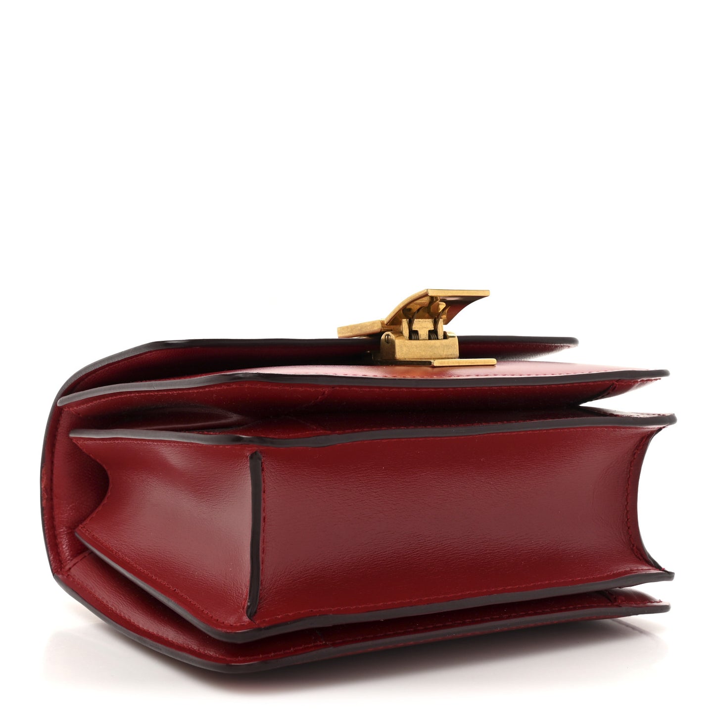Box Calfskin Small Classic Box Flap Bag Red