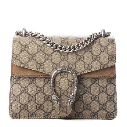 Gucci GG Supreme Monogram Mini Dionysus Shoulder Bag Taupe 1 of 13