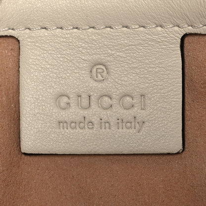 Gucci Calfskin Matelasse Small GG Marmont Shoulder Bag White 6 of 11