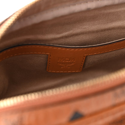 MCM Visetos Klassik Crossbody Bag Cognac 6 of 12
