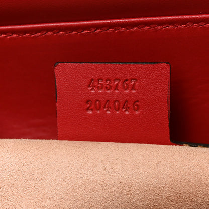 Gucci Nappa Bamboo Small Nymphaea Top Handle Bag Hibiscus Red 7 of 10