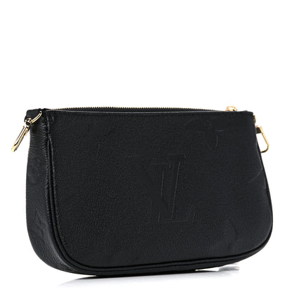 Louis Vuitton Empreinte Monogram Giant Multi Pochette Accessories Mini Pochette Black 3 of 9