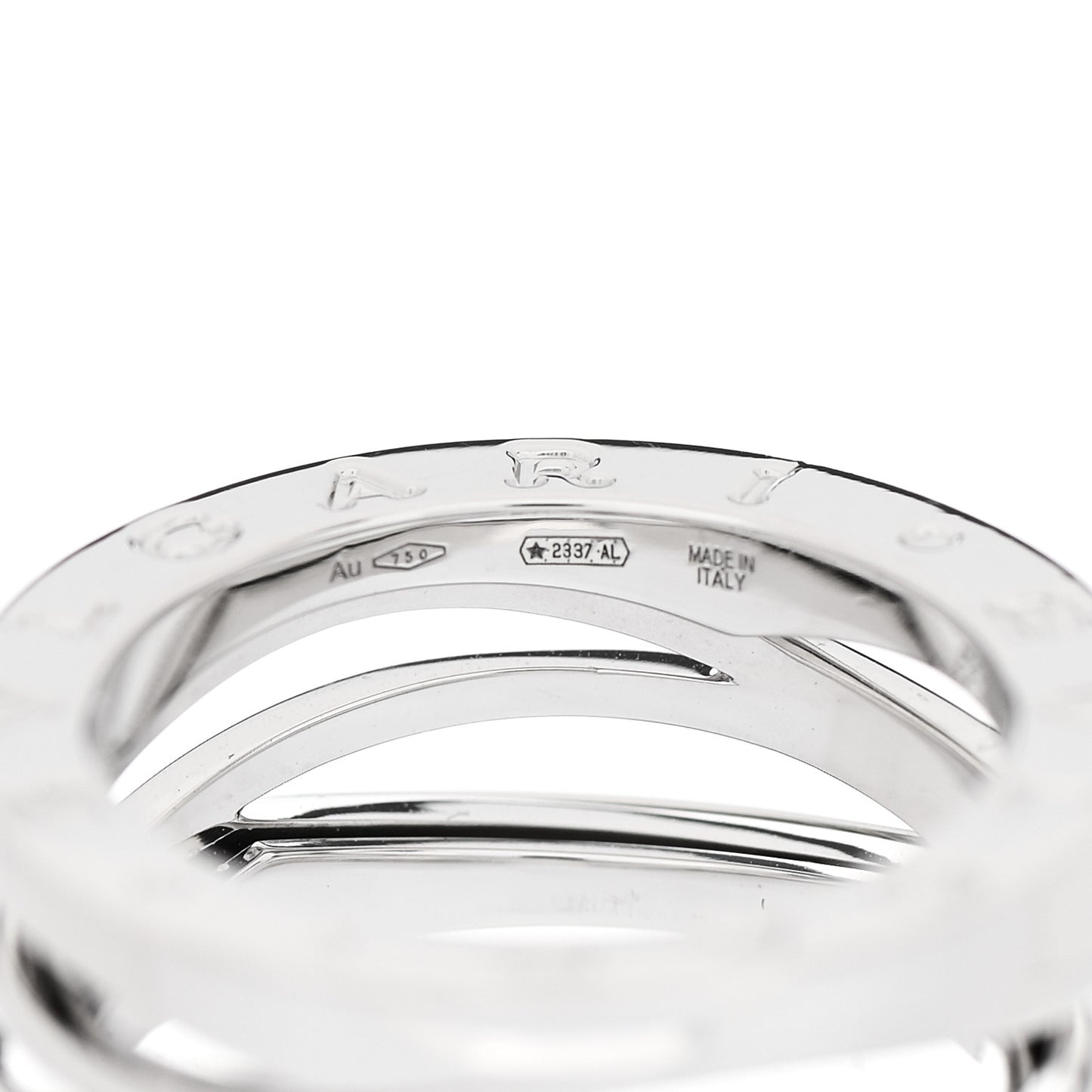 18K White Gold B.Zero1 Legend Three-Band Ring 53 6.25