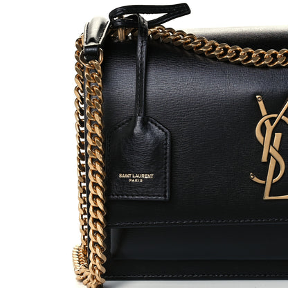 Saint Laurent Calfskin Medium Monogram Sunset Black 9 of 12