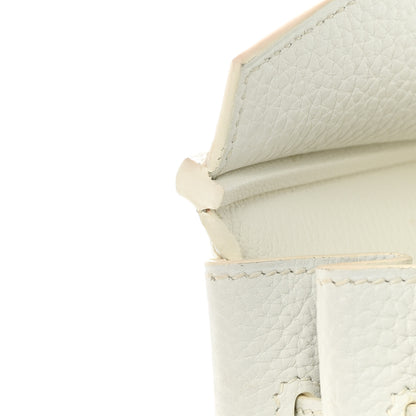 Hermes Taurillon Clemence Birkin 35 White 12 of 20