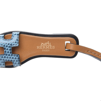 Hermes Lizard Butler Calfskin Oran Nano Bag Charm Mykonos 3 of 5