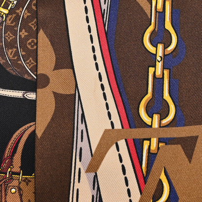 Louis Vuitton Silk Monogram Tribute To Bandeau Marron 4 of 5