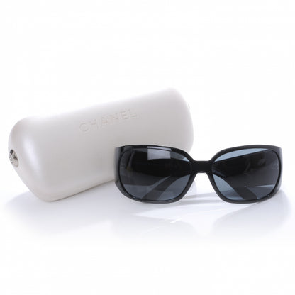 Chanel Crystal CC Logo Sunglasses 5080 B Black 4 of 4