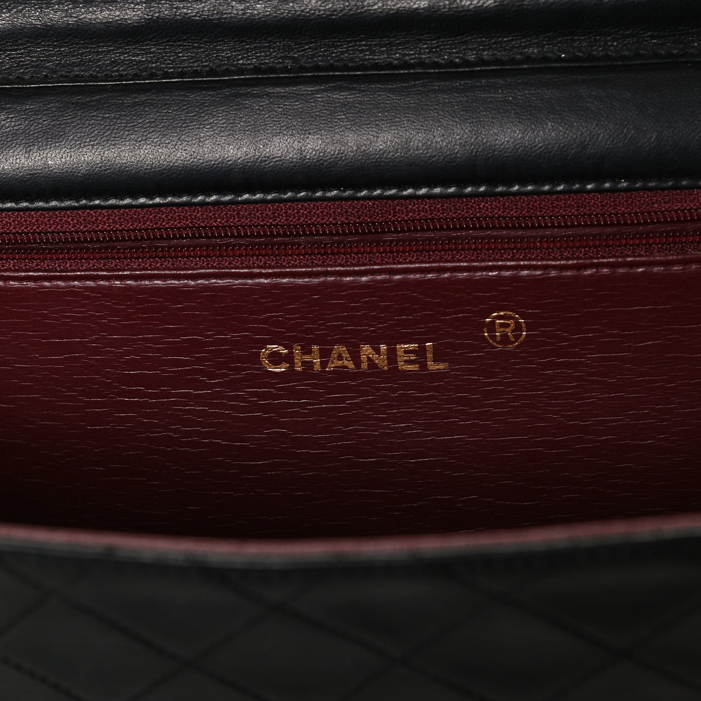 Lambskin Quilted Medium Single Flap Black