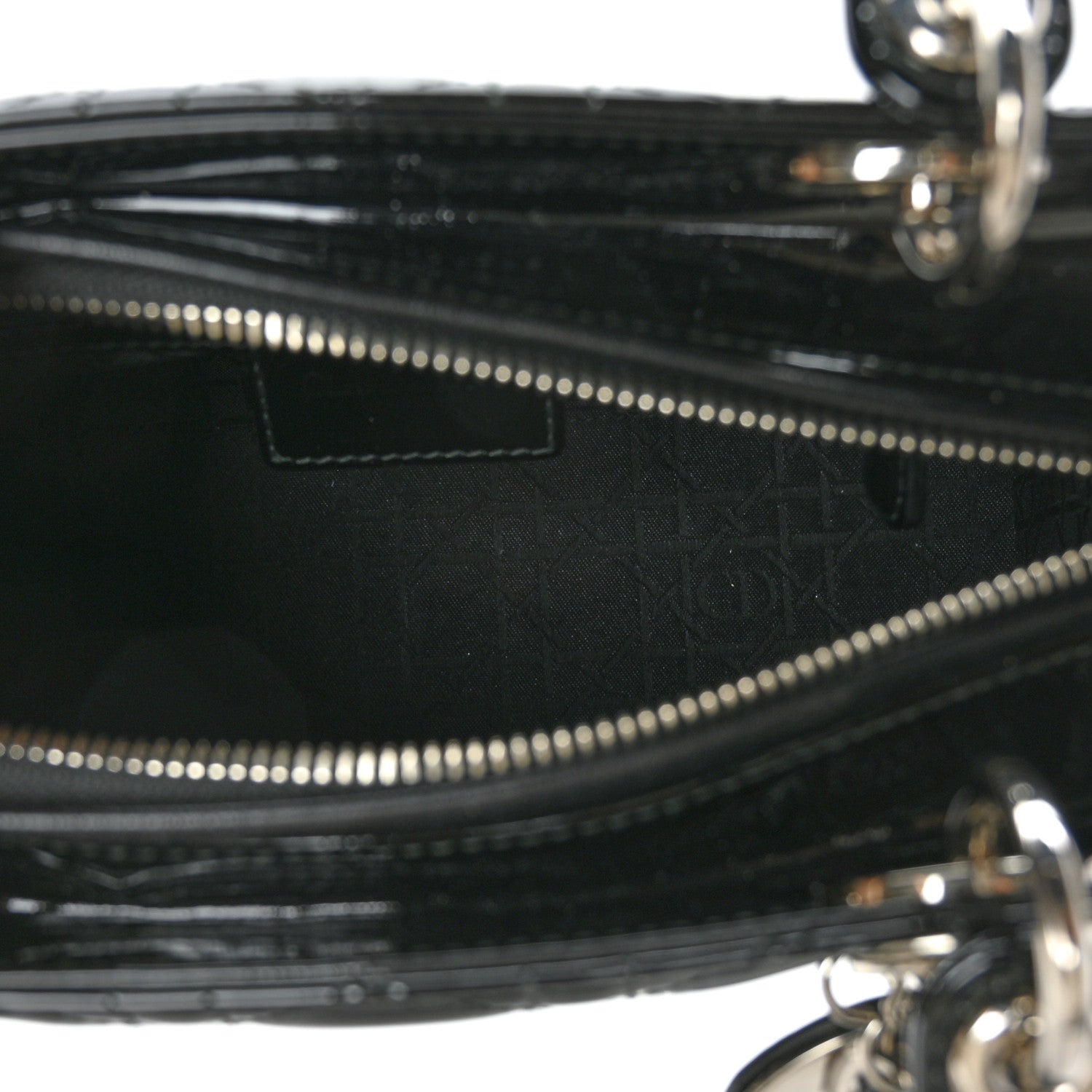Christian Dior Patent Cannage Medium Lady Dior Black 5 of 11