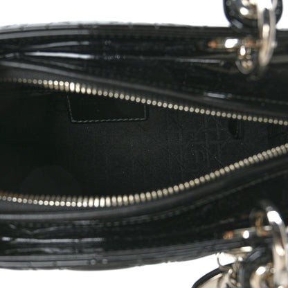 Christian Dior Patent Cannage Medium Lady Dior Black 5 of 11