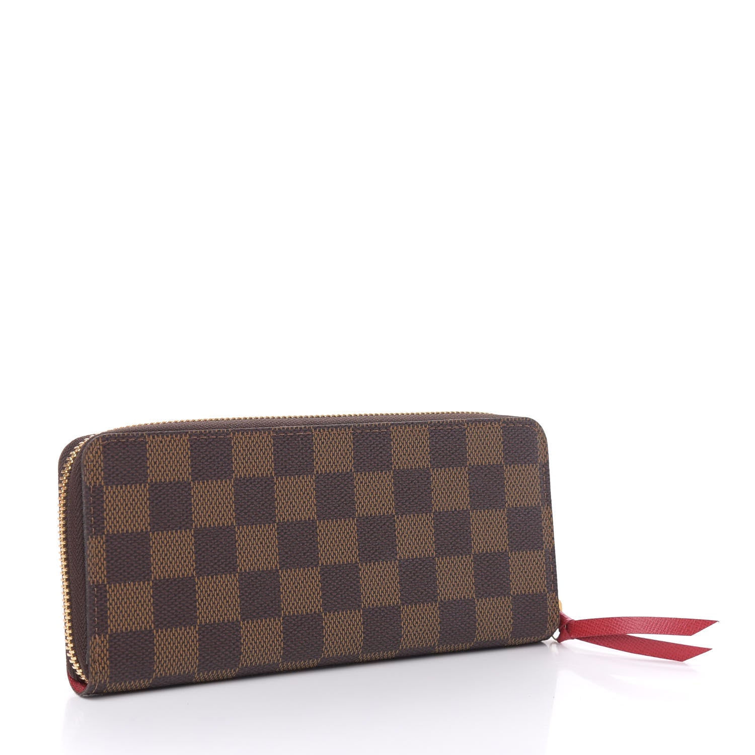 Louis Vuitton Damier Ebene Clemence Wallet Cherry 3 of 8