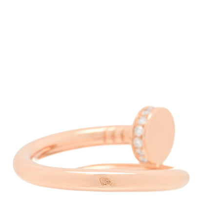 Cartier 18K Pink Gold Diamond Juste Un Clou Ring 52 6 3 of 5