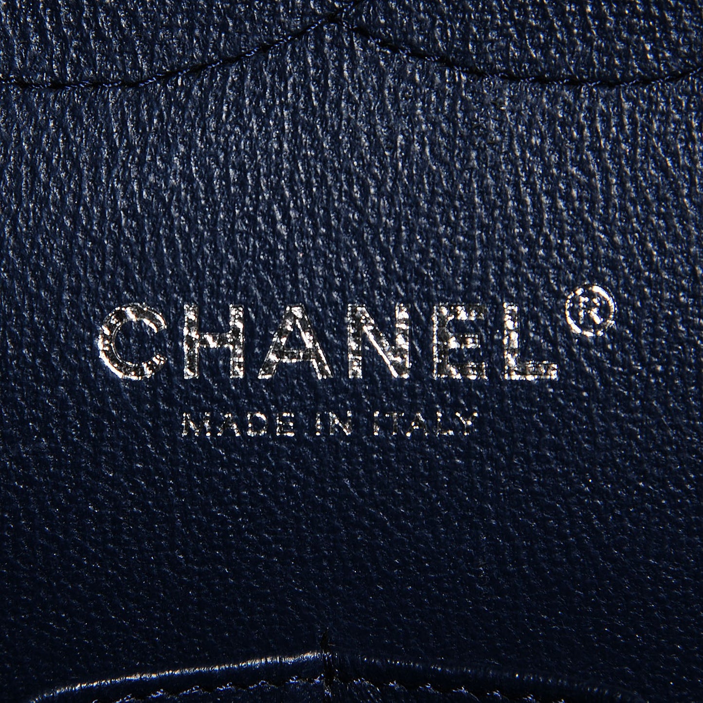 Patent Calfskin Quilted Jumbo Double Flap Blue