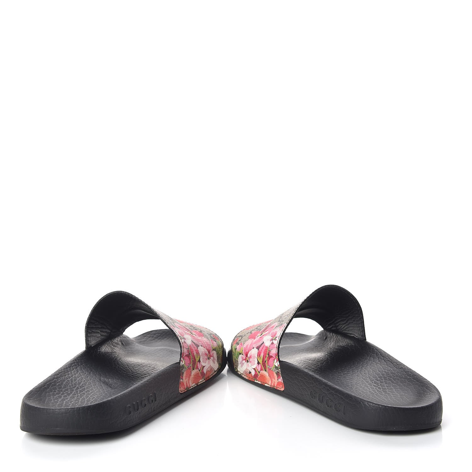 Gucci GG Supreme Monogram Blooms Slide Sandals 37 Beige Multicolor 6 of 9