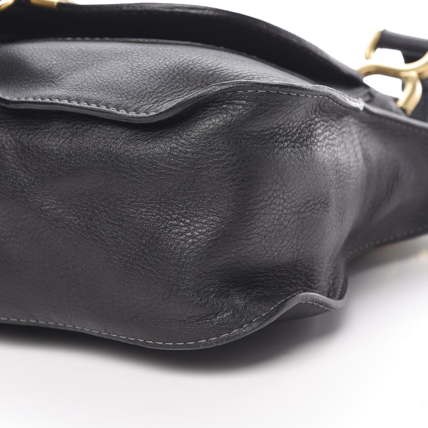 Calfskin Medium Marcie Satchel Black