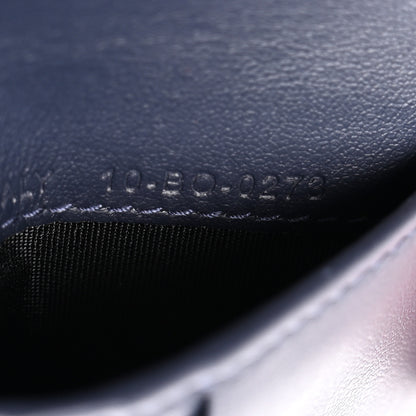 Christian Dior Coated Canvas Calfskin CD Diamond Bifold Wallet Navy 9 of 9