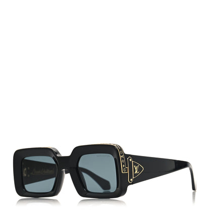 Louis Vuitton X NIGO Acetate 1.1 Zillionaires Sunglasses Z1591E Black 1 of 8