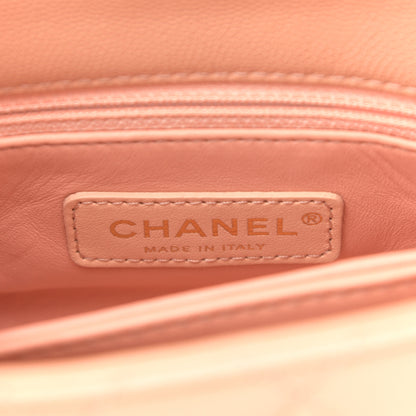 Chanel Caviar Quilted Extra Mini Coco Handle Flap Light Pink 5 of 10