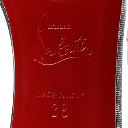 Christian Louboutin PVC Glitter Degrastrass 85 Pumps 38 Silver 6 of 7