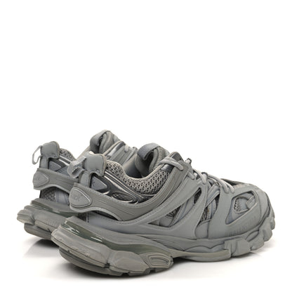 Balenciaga Rubber Mesh Fabric Monocolor Recycled Sole Womens Track Sneakers 39 Medium Grey 5 of 10