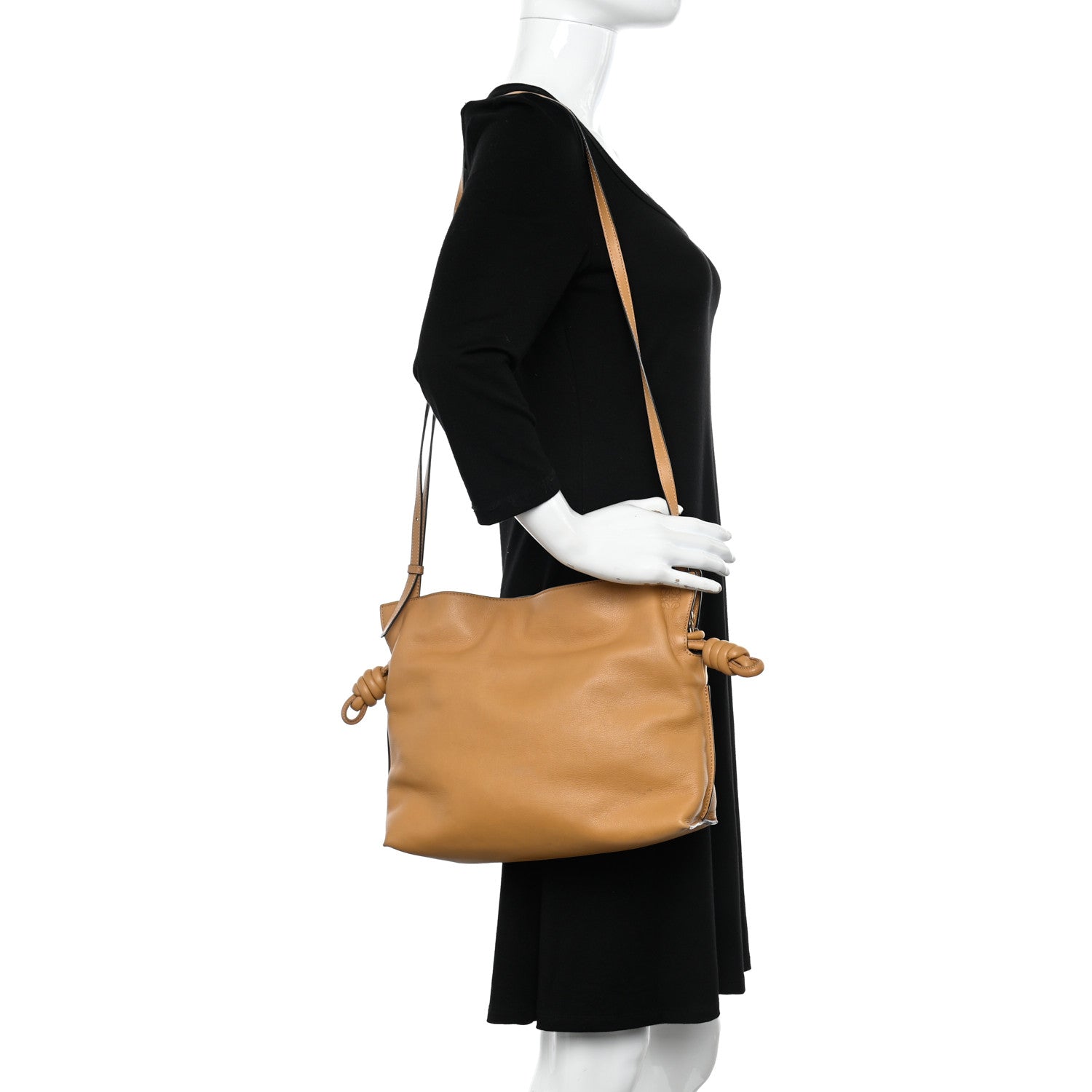 Loewe Nappa Medium Flamenco Knot Bag Warm Desert 2 of 12