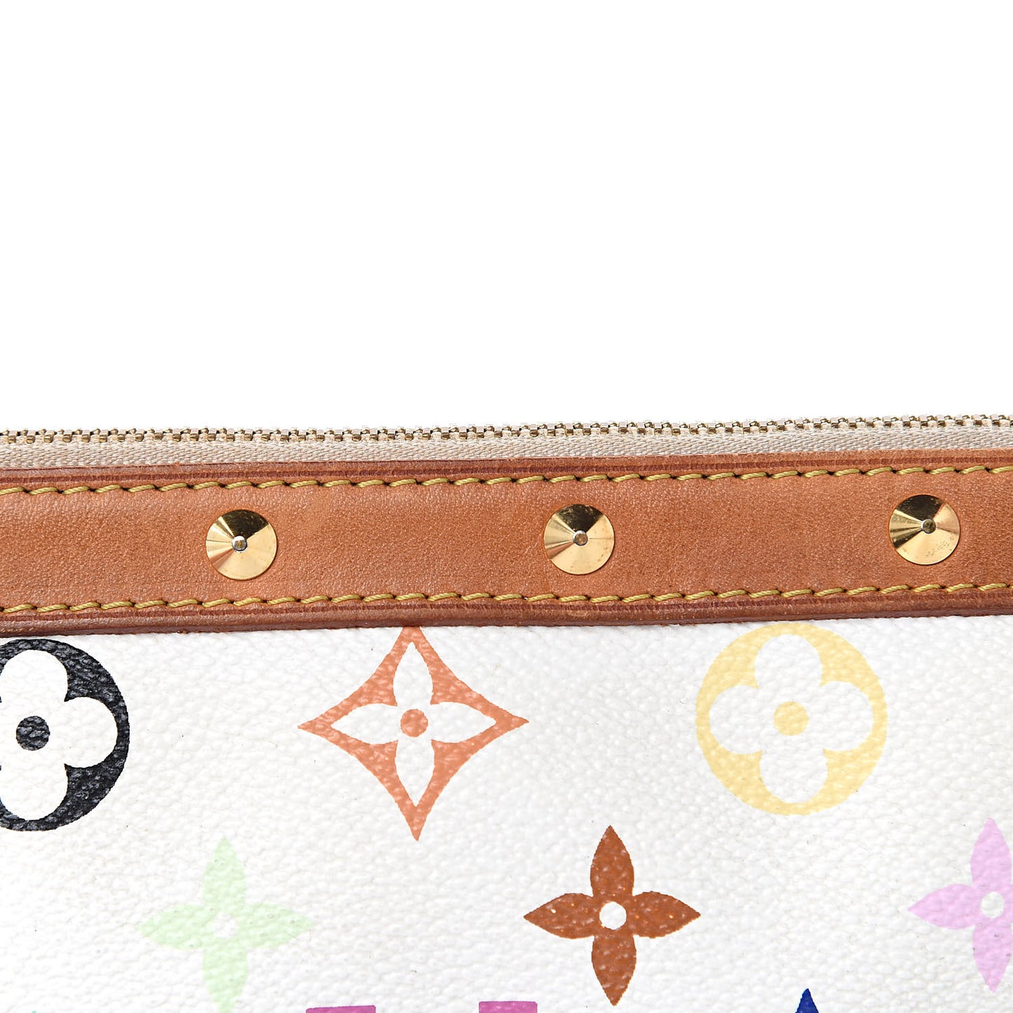 Monogram Multicolor Pochette Accessories White