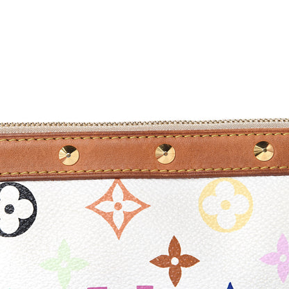 Louis Vuitton Monogram Multicolor Pochette Accessories White 12 of 15