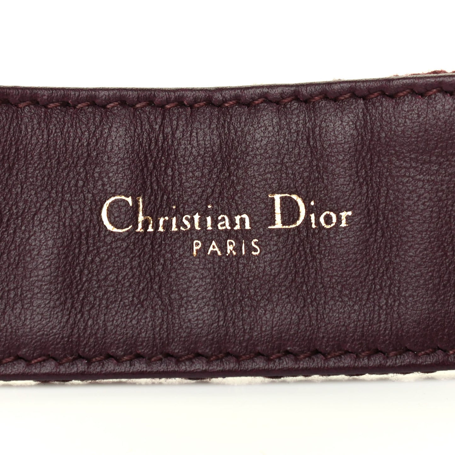 Oblique 35mm Diorquake Belt 85 Burgundy Multi