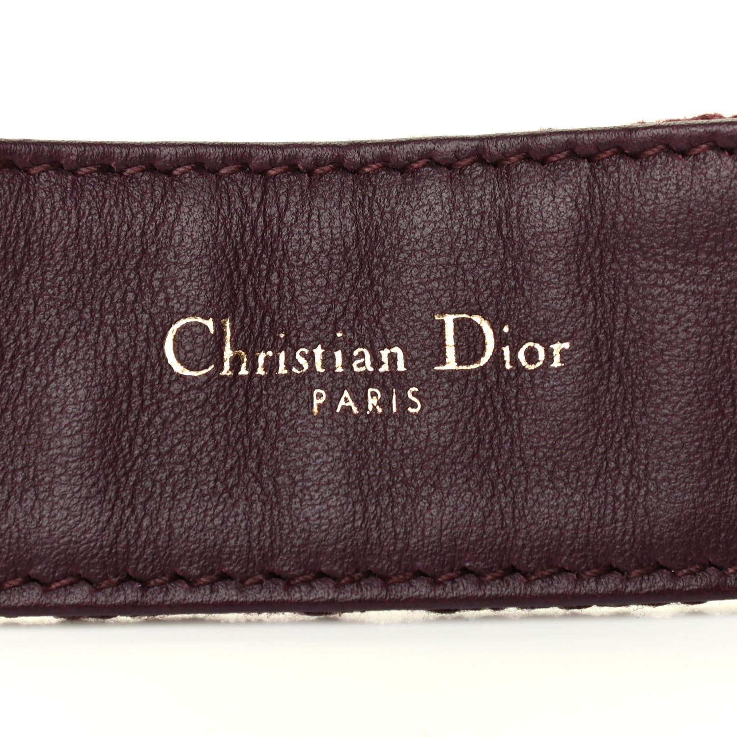 Christian Dior Oblique 35mm Diorquake Belt 85 Burgundy Multi 5 of 6
