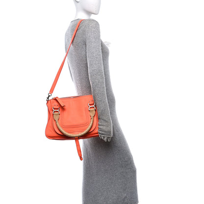 Chloe Calfskin Medium Marcie Satchel Orange Fizz 2 of 9