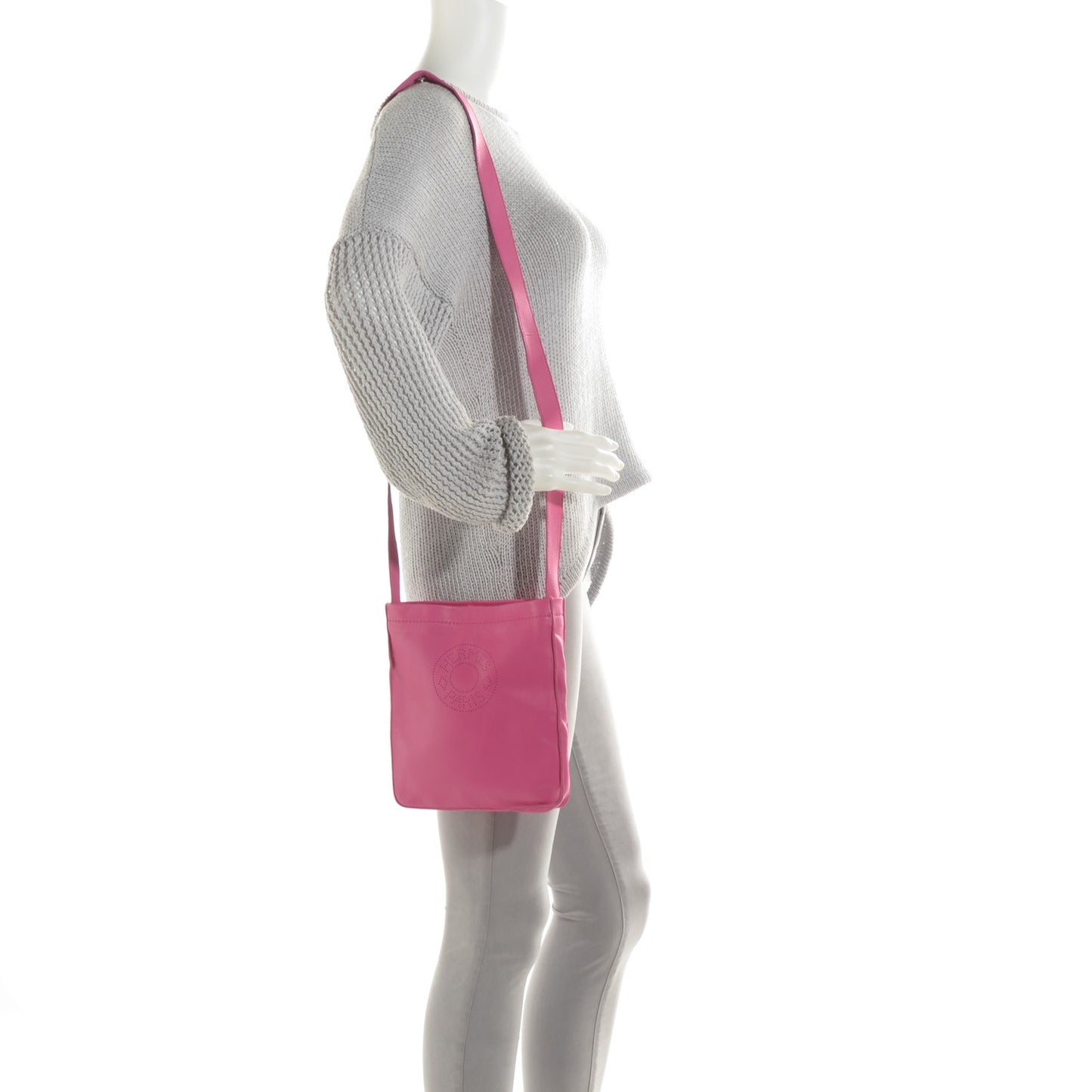 Milo Lambskin Clou De Selle Pouch Rose Tyrien