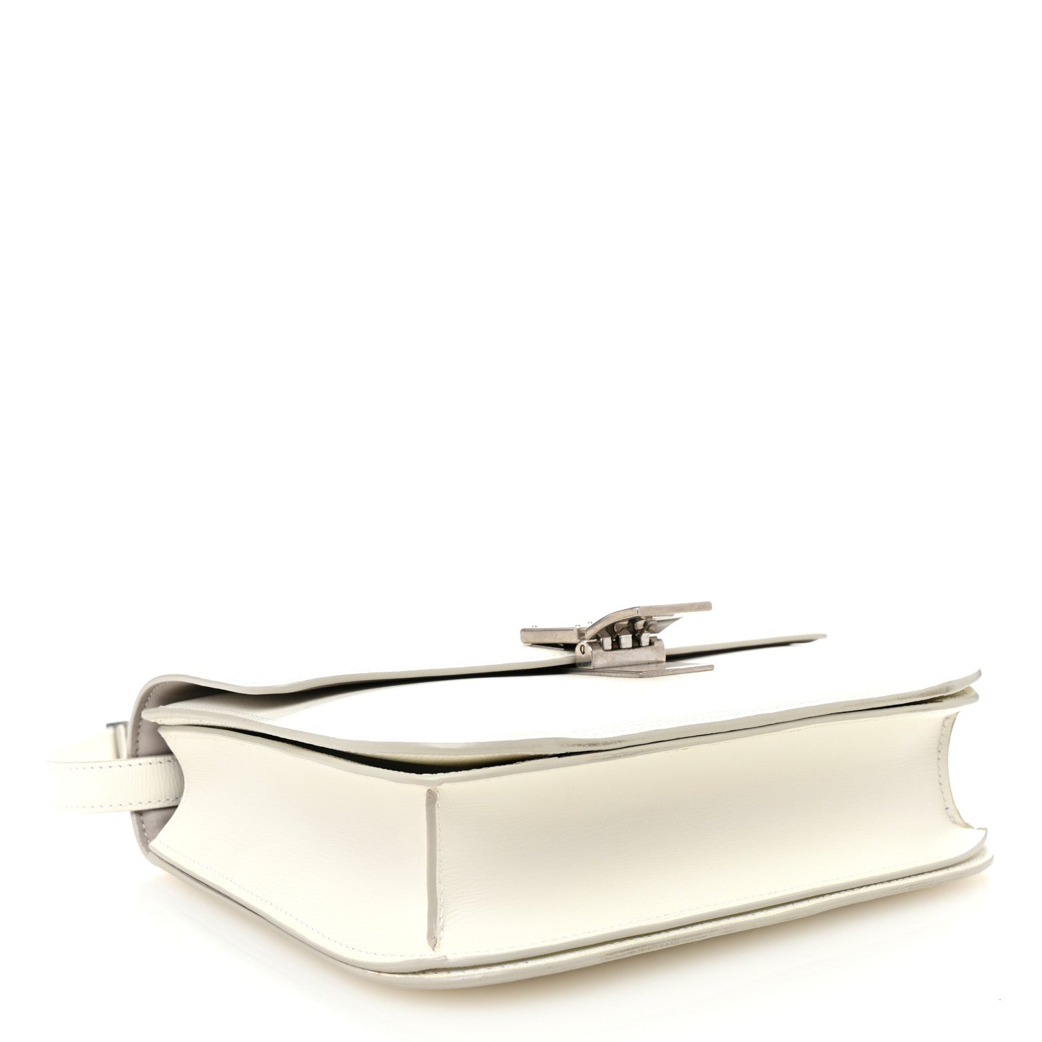 Celine Liege Calfskin Medium Classic Box Flap Bag White 4 of 11