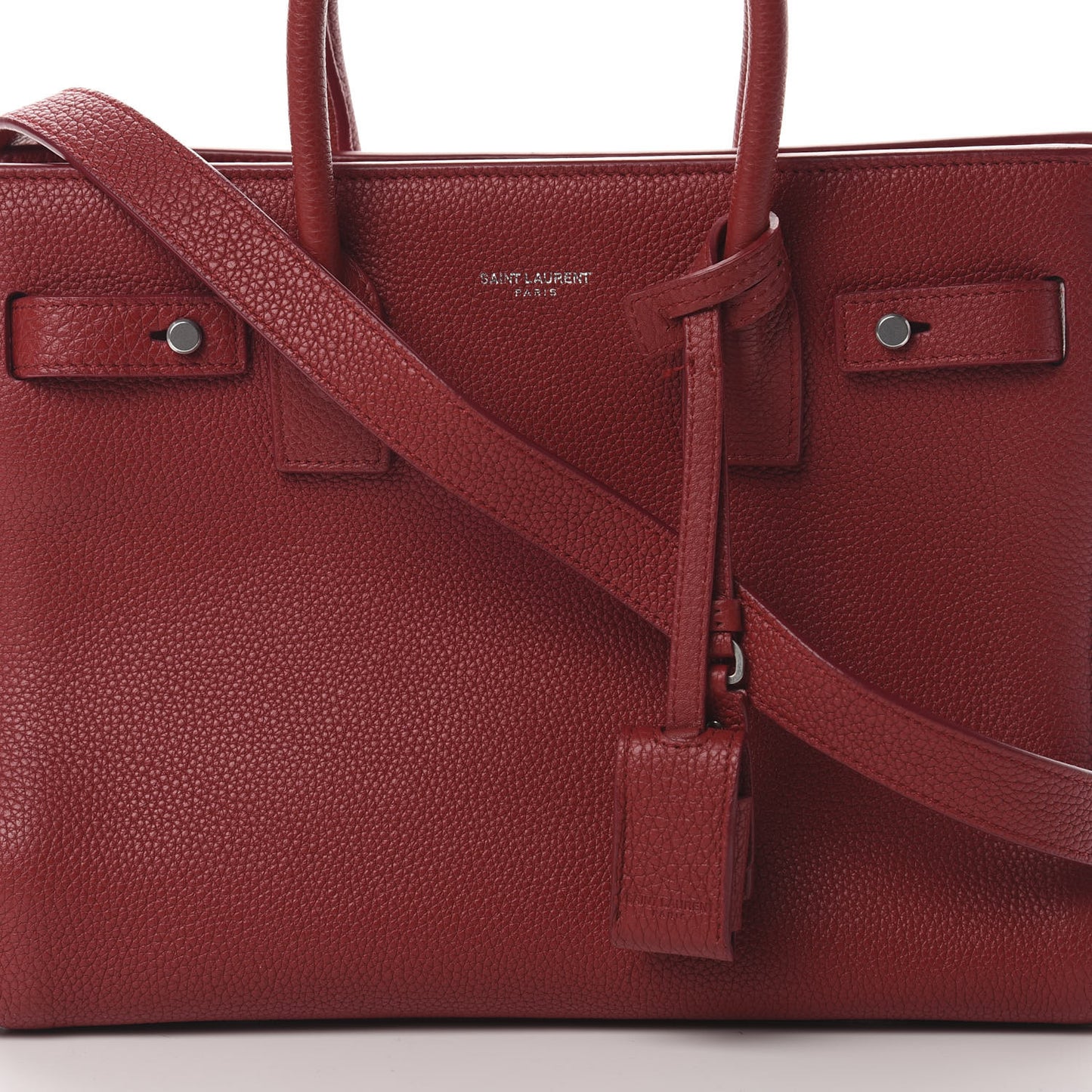 Grained Calfskin Baby Sac De Jour Souple Red