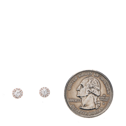 Tiffany 18K Rose Gold Diamond .32ctw Soleste Earrings 2 of 4