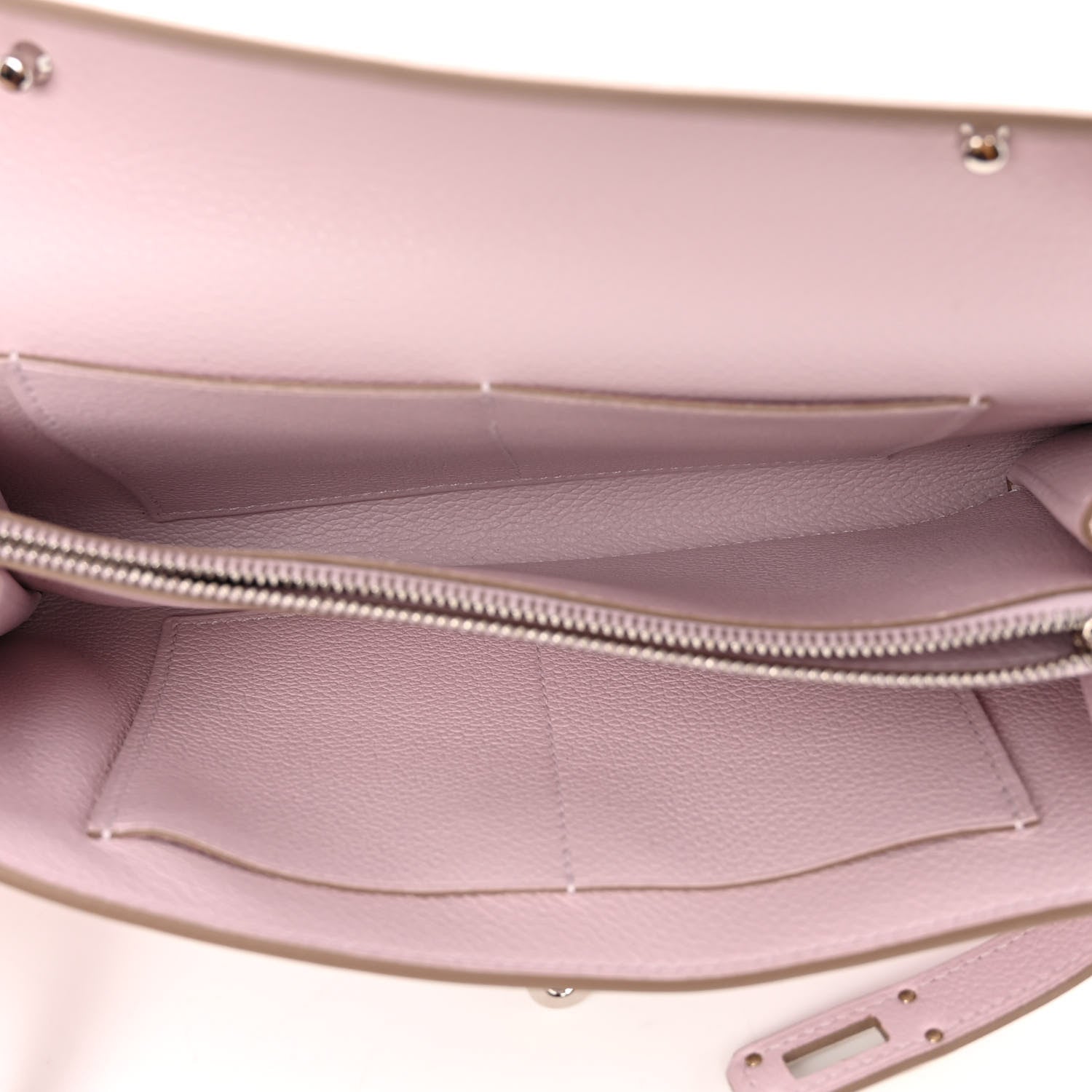 Hermes Evercolor Kelly To Go Wallet Mauve Pale 5 of 9