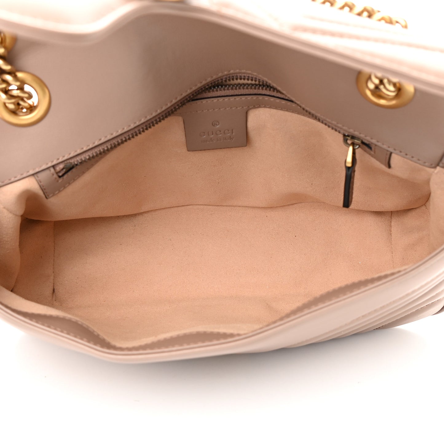 Calfskin Matelasse Small GG Marmont Shoulder Bag Porcelain Rose