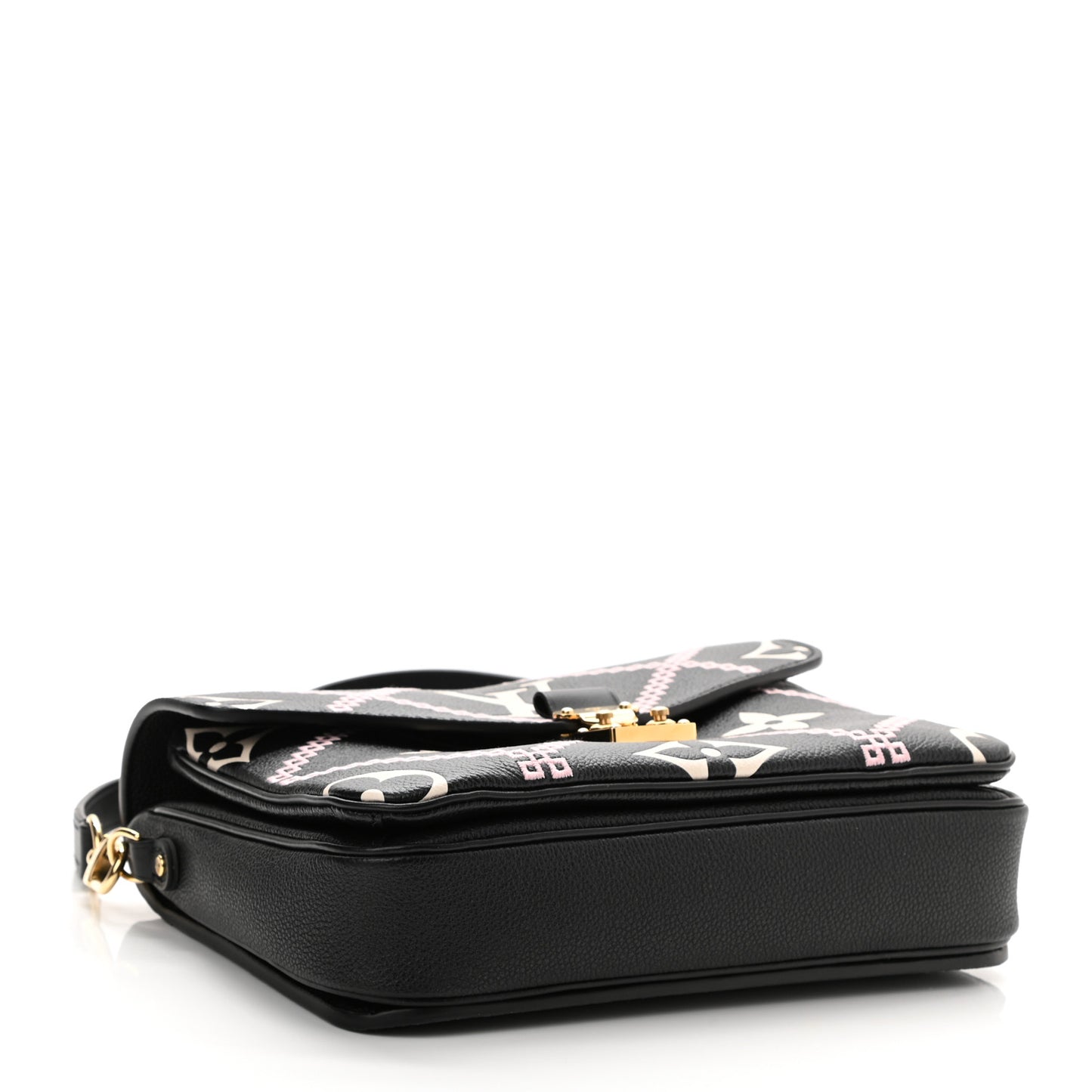 Empreinte Monogram Giant Broderies Pochette Metis Black