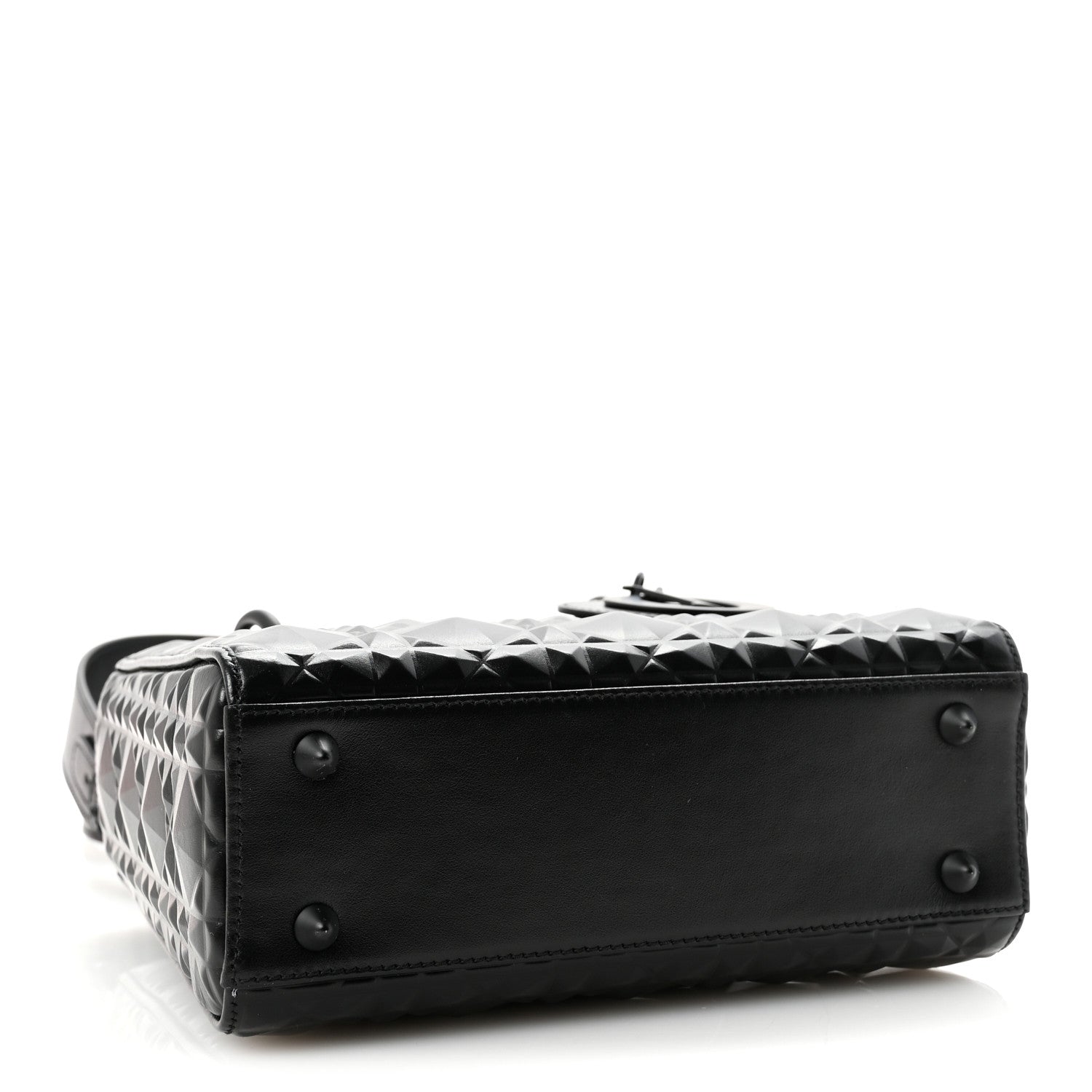 Christian Dior Calfskin Cannage Diamond Small My ABCDior Lady Dior Black 4 of 9